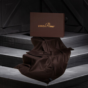 ipekevi - Acı Kahve Kaşmir Yün İpek Prime Şal