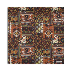 Acı Kahve Sihirli Halı Saten İpek Mendil - Thumbnail