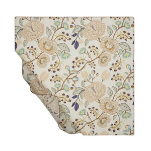 ipekevi - ايشارب قطن تصميم ورود لون كريمي فاتح