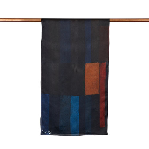 Akşam Ateşi Saten İpek Fular Şal