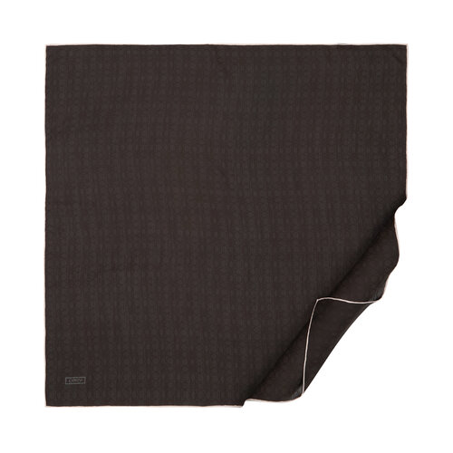 All Seasons Ash Brown Monogram Scarf