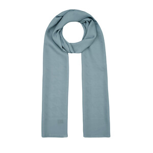 All Seasons Baby Blue Houndstooth Patterned Monogram Scarf - Thumbnail