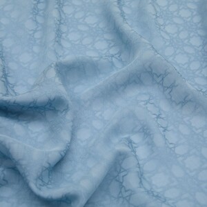 ipekevi - All Seasons Baby Blue Monogram Scarf (1)
