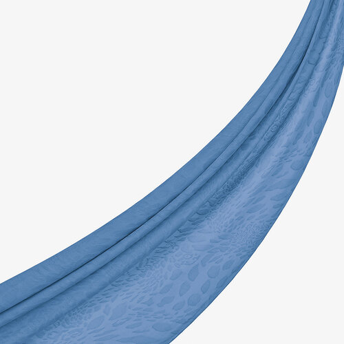 All Seasons Baby Blue Vahra Print Monogram Scarf