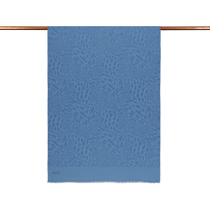 All Seasons Baby Blue Vahra Print Monogram Scarf - Thumbnail