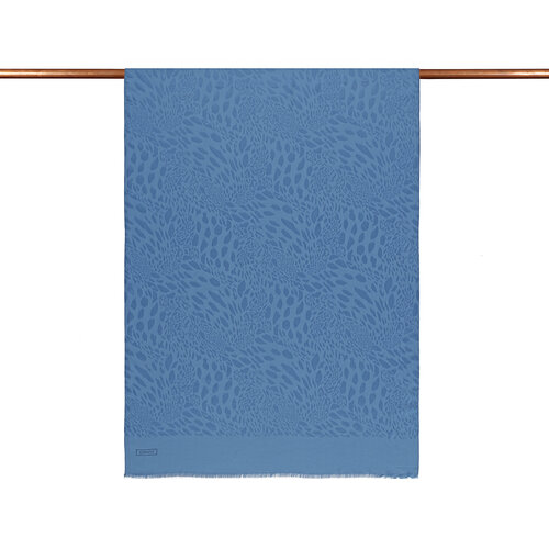 All Seasons Baby Blue Vahra Print Monogram Scarf