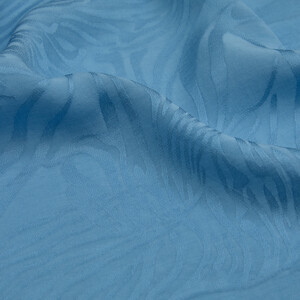 All Seasons Baby Blue Zebra Print Monogram Scarf - Thumbnail
