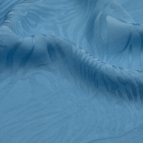 All Seasons Baby Blue Zebra Print Monogram Scarf