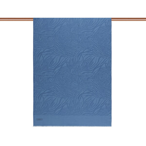 ipekevi - All Seasons Baby Blue Zebra Print Monogram Scarf (1)