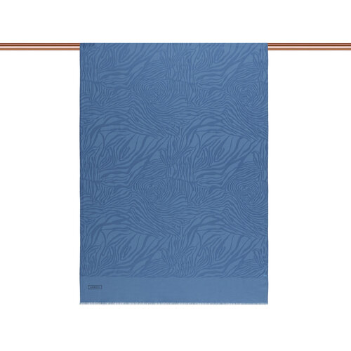 All Seasons Baby Blue Zebra Print Monogram Scarf
