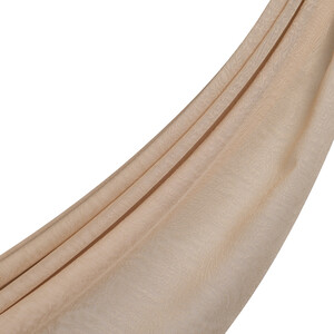 All Seasons Beige Print Monogram Scarf - Thumbnail