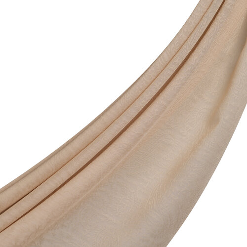 All Seasons Beige Print Monogram Scarf