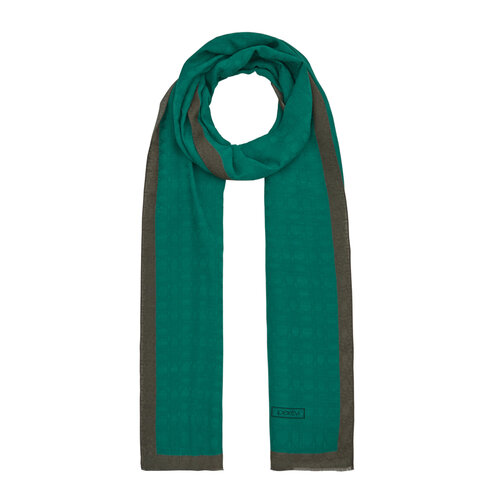 All Seasons Benetton Green Monogram Scarf