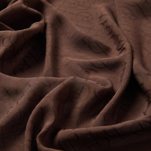 All Seasons Bitter Coffee IE Monogram Scarf