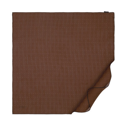 All Seasons Bitter Coffee Monogram Scarf