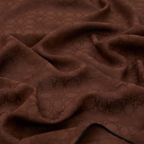 All Seasons Bitter Coffee Monogram Scarf