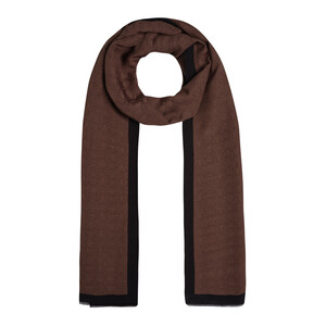 ipekevi - All Seasons Bitter Coffee Monogram Scarf (1)