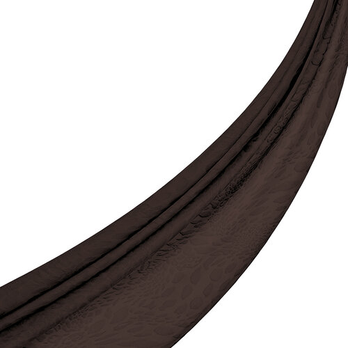 All Seasons Bitter Coffee Vahra Print Monogram Scarf