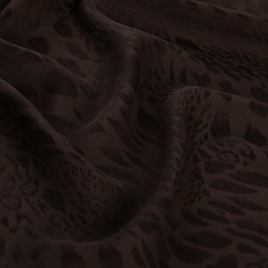 All Seasons Bitter Coffee Vahra Print Monogram Scarf - Thumbnail