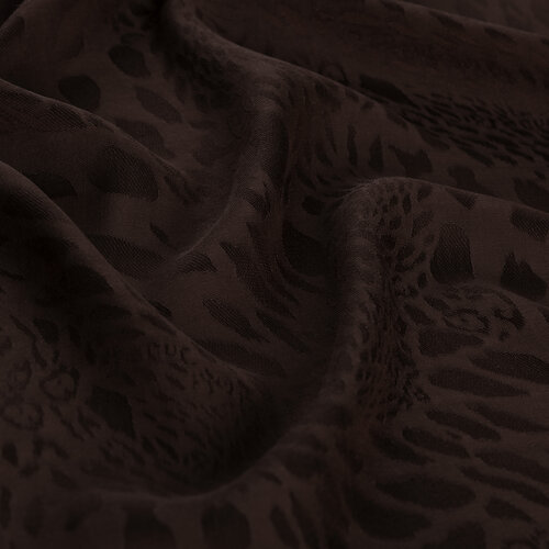All Seasons Bitter Coffee Vahra Print Monogram Scarf