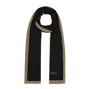 ipekevi - All Seasons Black Beige Monogram Scarf (1)