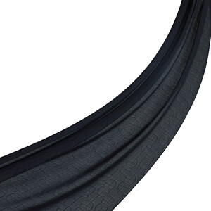 All Seasons Black IE Monogram Scarf - Thumbnail