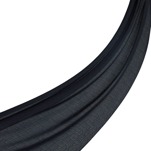 All Seasons Black IE Monogram Scarf
