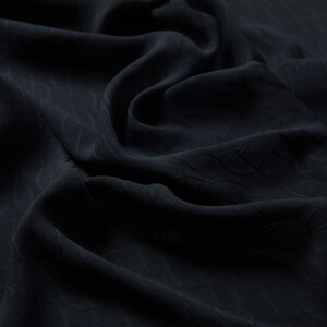 All Seasons Black IE Monogram Scarf - Thumbnail
