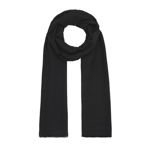 All Seasons Black Monogram Scarf