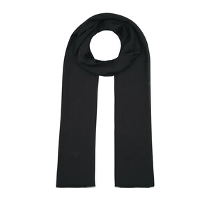 ipekevi - All Seasons Black Paisley Monogram Scarf (1)