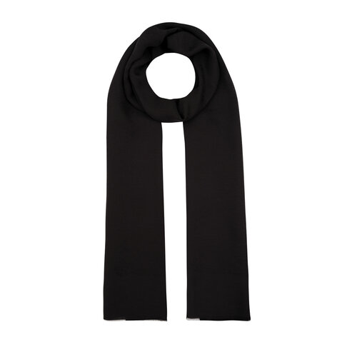 All Seasons Black Print Monogram Scarf