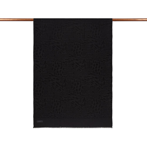 All Seasons Black Vahra Print Monogram Scarf