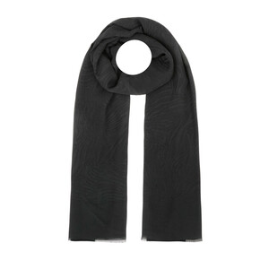  - All Seasons Black Zebra Print Monogram Scarf (1)