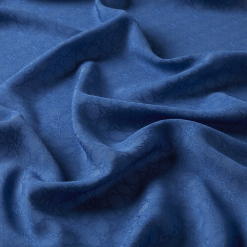 All Seasons Blue Monogram Scarf
