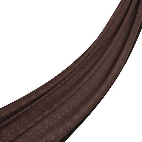 All Seasons Brown Monogram Scarf