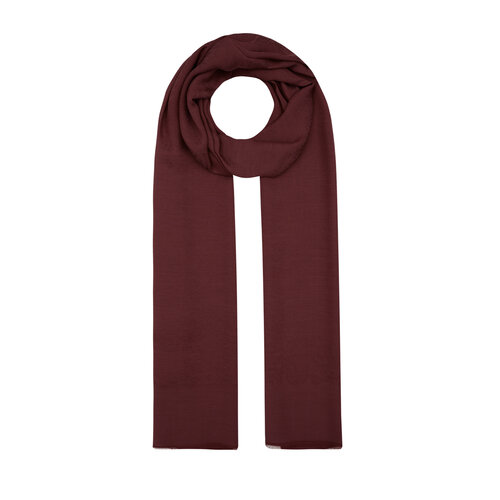 All Seasons Burgundy Print Monogram Scarf