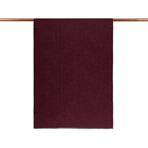 All Seasons Burgundy Sky Rose Print Scarf - Thumbnail
