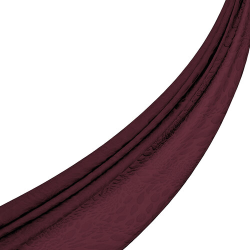 All Seasons Burgundy Vahra Print Monogram Scarf