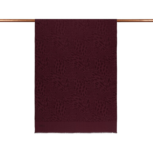 All Seasons Burgundy Vahra Print Monogram Scarf