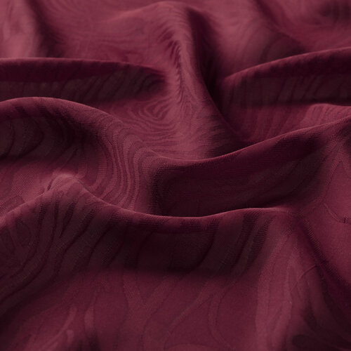 All Seasons Burgundy Zebra Print Monogram Scarf