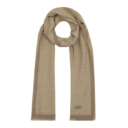 All Seasons Camel Monogram Scarf