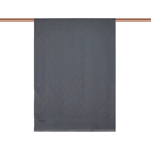All Seasons Charcoal IE Monogram Scarf