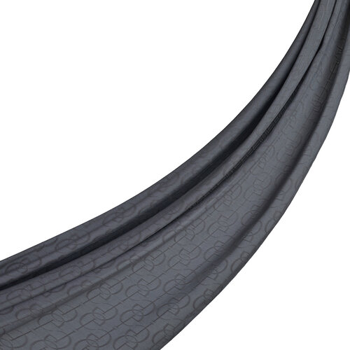 All Seasons Charcoal IE Monogram Scarf