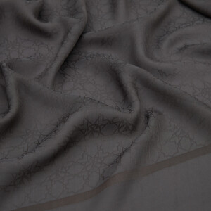 All Seasons Charcoal Mini Seljuk Monogram Scarf - Thumbnail