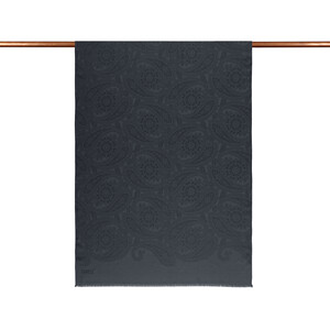 All Seasons Charcoal Sky Rose Print Scarf - Thumbnail