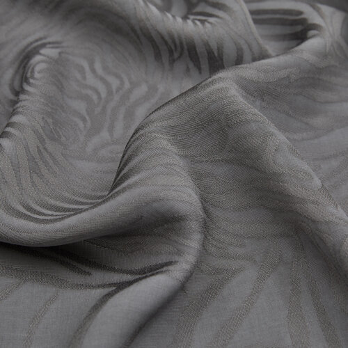 All Seasons Charcoal Zebra Print Monogram Scarf