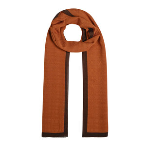 All Seasons Chocolate Monogram Scarf - Thumbnail