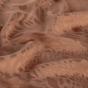 All Seasons Cinnamon Vahra Print Monogram Scarf - Thumbnail