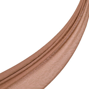 All Seasons Cinnamon Vahra Print Monogram Scarf - Thumbnail