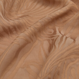 All Seasons Cinnamon Zebra Print Monogram Scarf - Thumbnail